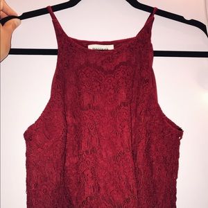red lacy tank top💃🏻